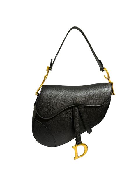 borsa dior sella di cavallo|Borsa a tracolla Saddle Pelle di vitello granulata nera .